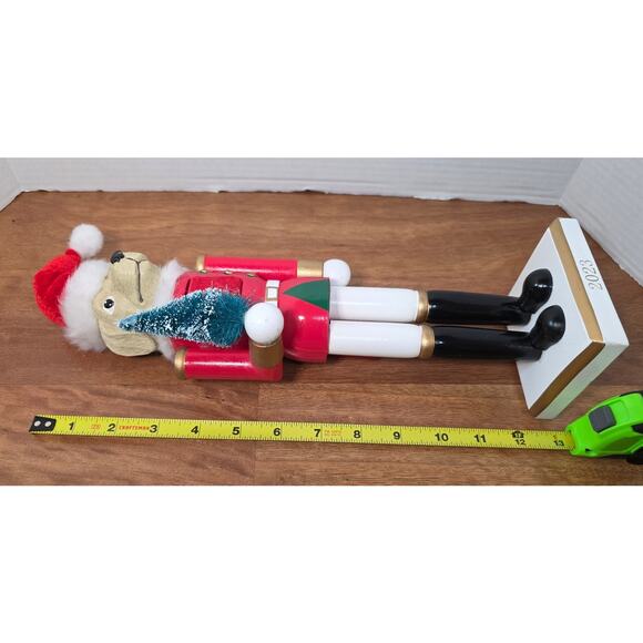 2023 Wondershop Dog Christmas Holiday 14" Wooden - Picture 7 of 7